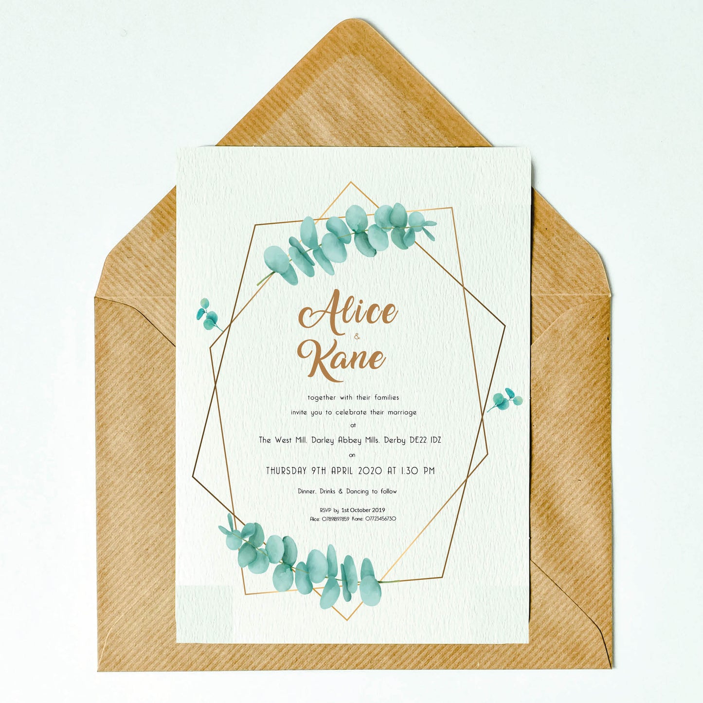 Eucalyptus Invitation Day Guest
