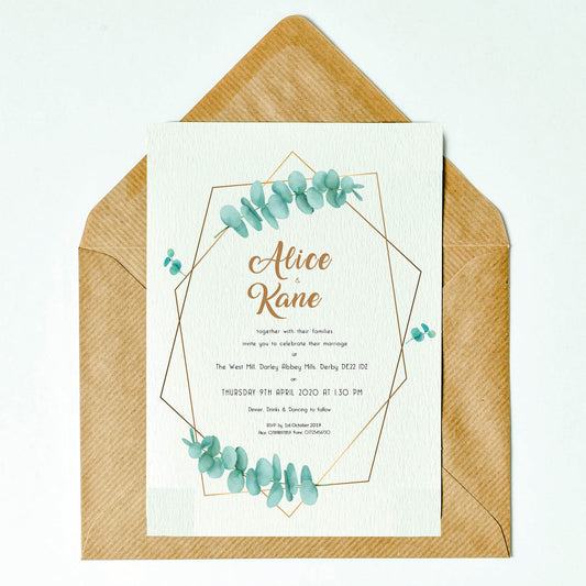 Eucalyptus Invitation Day Guest