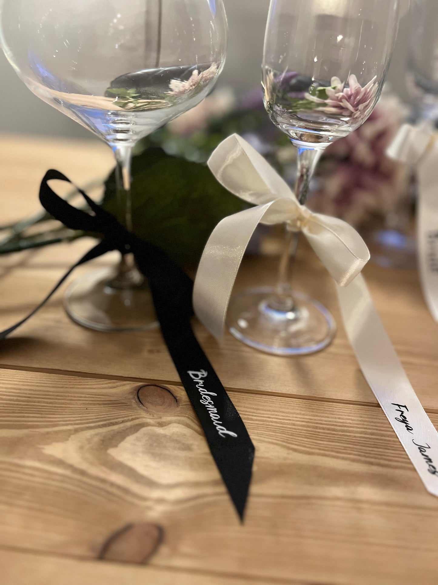 Personalised Ribbon Name Tags
