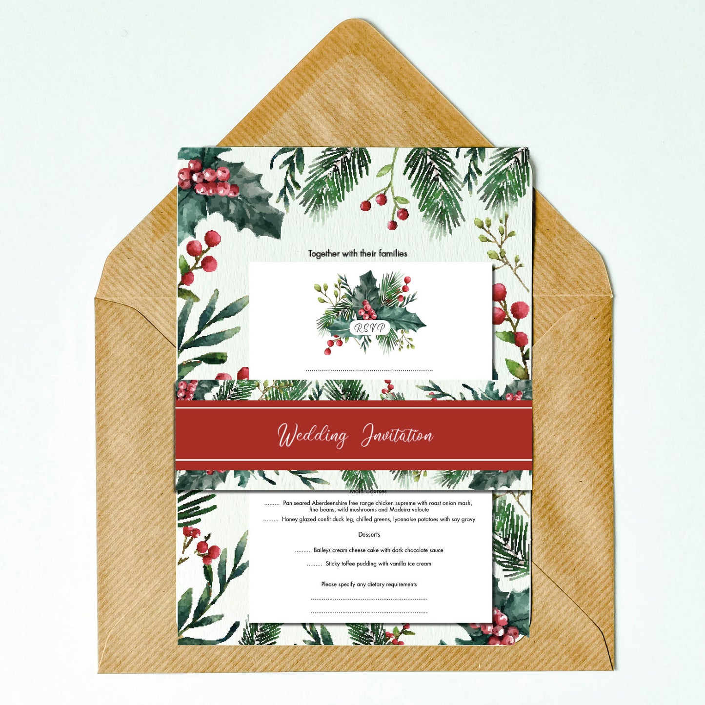 Very Berry Invitation Suite